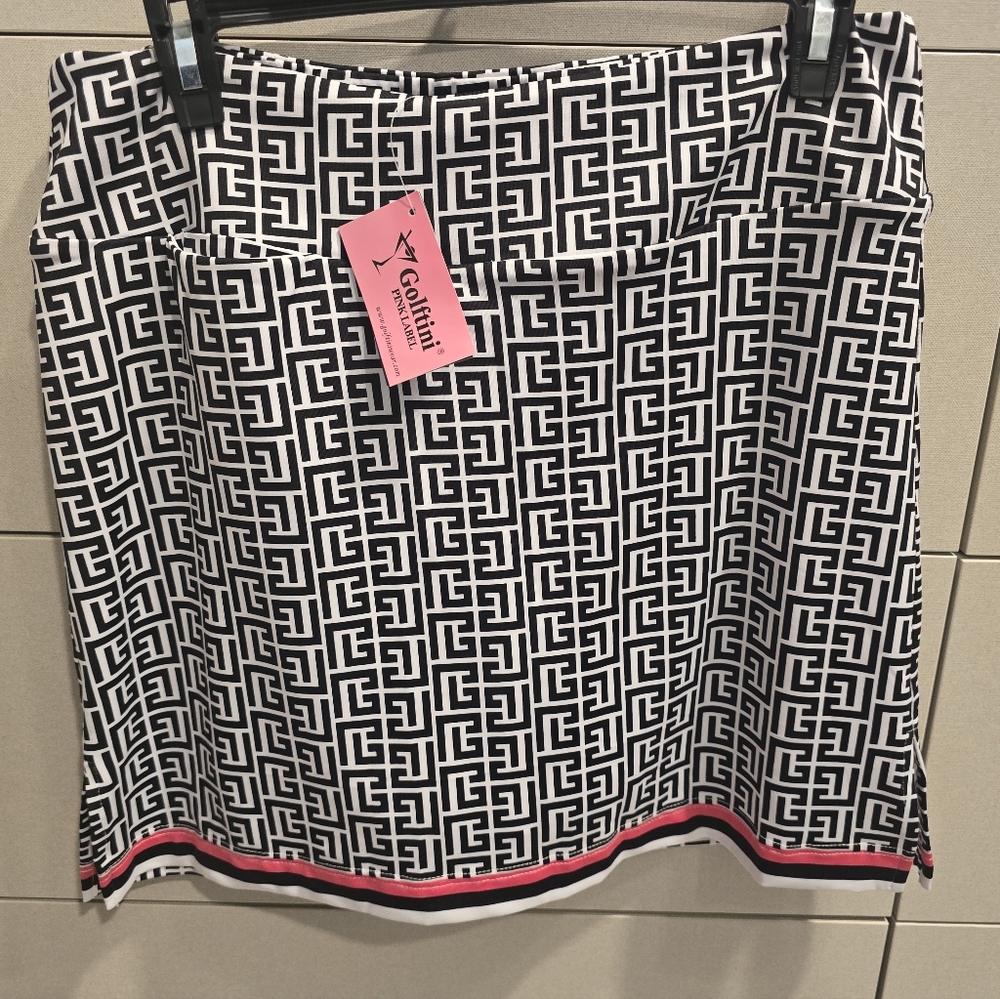Golftini, Geometric Black and White Skirt